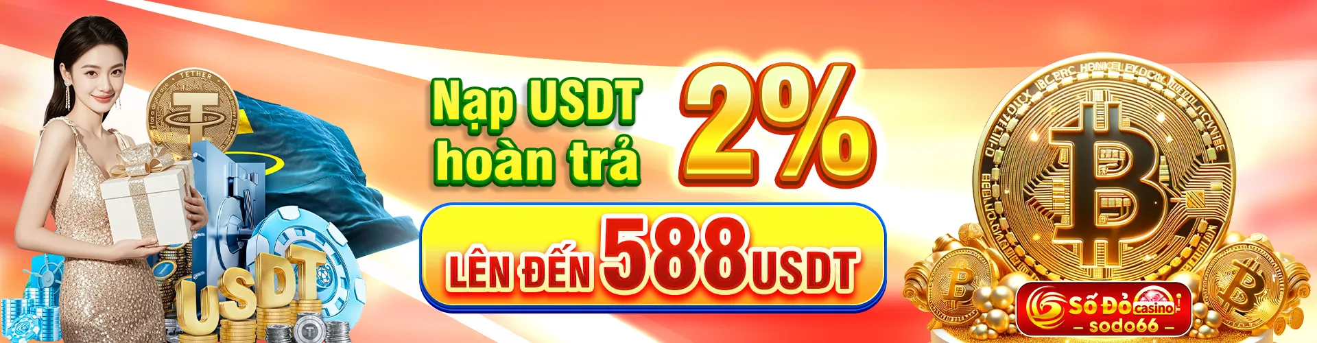 Sodo nạp usdt hoàn trả 588 usdt